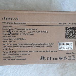 dodocool portable garment steamer